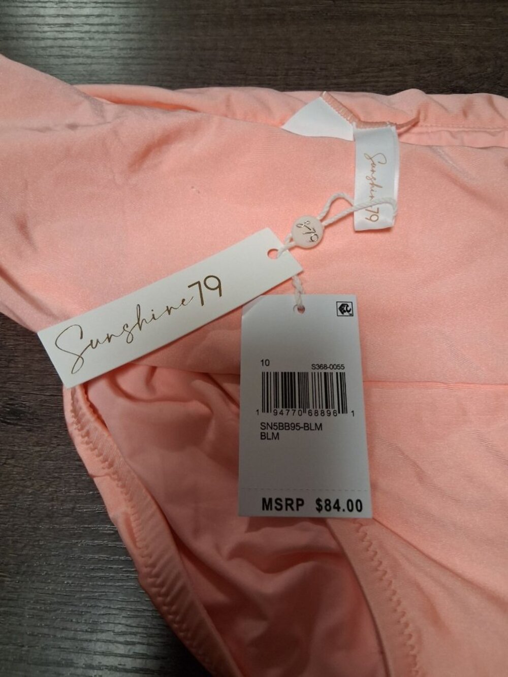 NWT Sunshine 79 Swimwear Bikini Bottom Pink UPF 50+ Size 10 - Picture 3 of 5